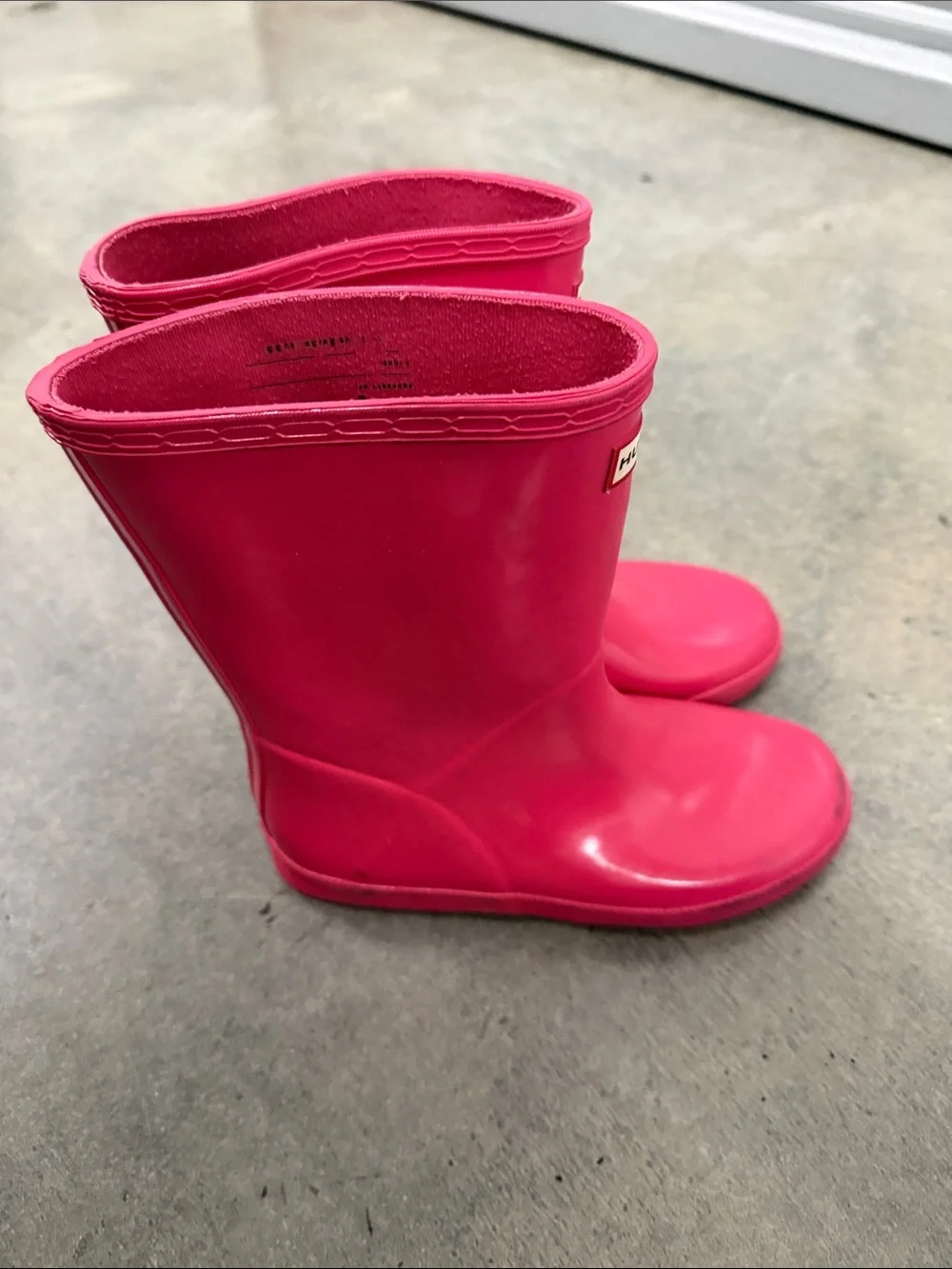 Hunter Kids Waterproof Rain Boots - Bright Pink